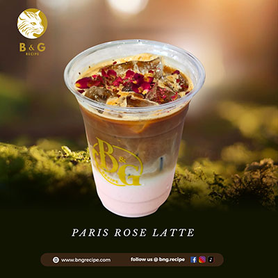Iced Paris Rose Latte